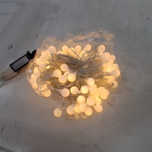 JOLYMOLY PLUG IN GLOBE STRING LIGHTS WITH REMOTE AND TIMER - 100 LED, 59FT, CONNECTABLE TWINKLE, 8 MODES - WARM WHITE image 2