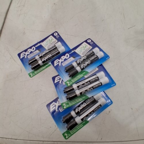 3 (2PK) EXPO LOW ODOR DRY ERASE MARKERS - BLACK image 4