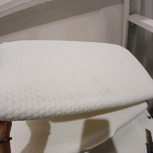 WEDGE PILLOW HEADBOARD ORTHOPEDIC BED WEDGE PILLOWS - WHITE/GREY image 3