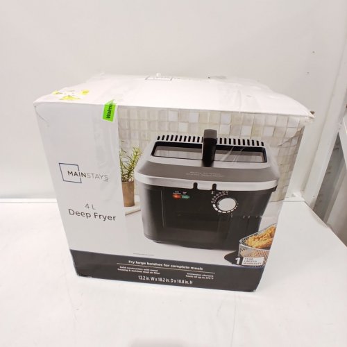 MAINSTAYS DEEP FRYER - 4 L; 1800W - BLACK / SILVER (MODEL: MS-202398CN) image 7