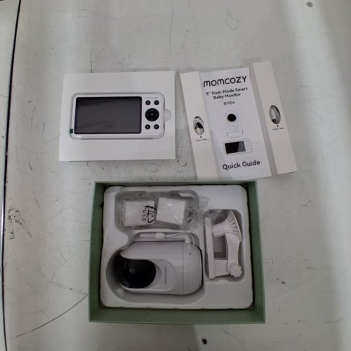 MOMCOZY SMART WIFI BABY 5" MONITOR WITH CAMERA AND AUDIO WITH WALL MOUNT, MOTION & CRY DETECTION - 1080P - WHITE - (MODEL:BM04) image 5