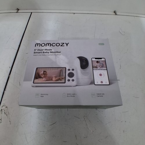 MOMCOZY SMART WIFI BABY 5" MONITOR WITH CAMERA AND AUDIO WITH WALL MOUNT, MOTION & CRY DETECTION - 1080P - WHITE - (MODEL:BM04) image 7