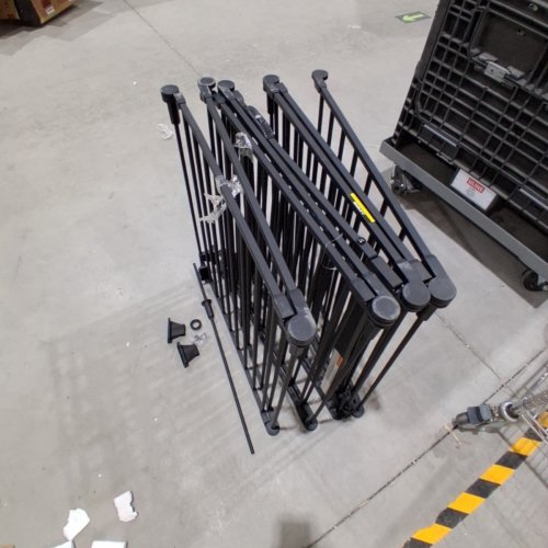 REGALO 4 IN 1 PLAY YARD SAFETY GATE - 51.5" - 194" W X 28" H - BLACK (MODEL: 1350 B DS) image 2