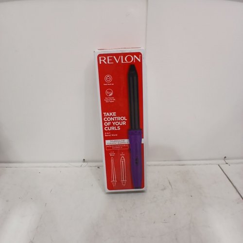 REVLON 2-IN-1 INTERCHANGEABLE CURLING BARRELS - 1" & 3/4" - PURPLE/BLACK (MODEL: RVIR3022F) image 4