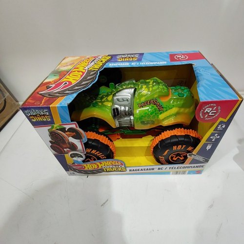 HOT WHEELS RC RAGEASAUR MONSTER TRUCK - 2.4 GHZ - 1:15 SCALE - GREEN (MODEL: JBH03) image 3