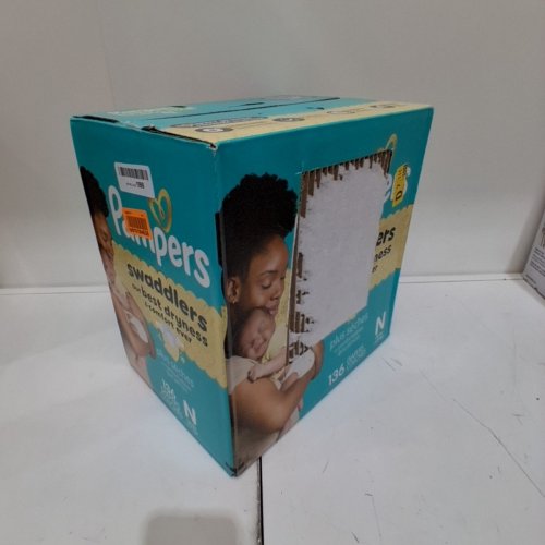 136PK PAMPERS SWADDLERS DIAPERS - NEWBORN SIZE image 2