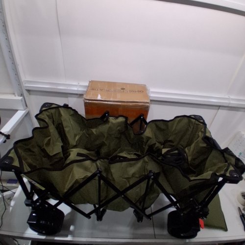 ORIGINSURE HEAVY-DUTY COLLAPSIBLE UTILITY WAGON CART ALL-TERRAIN WHEELS - 360LBS CAPACITY - GREEN image 3