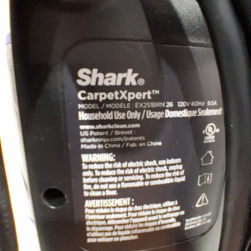 SHARK CARPETXPERT HAIRPRO UPRIGHT CARPET, AREA RUG & UPHOLSTERY CLEANER WITH SPOT & STAIN REMOVER (MODEL: EX251BRN ) image 7