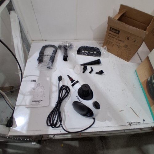 KLONA HANDHELD STEAM CLEANER WITH 10 ACCESSORIES - 1050W - WHITE (MODEL: HY-307) image 3