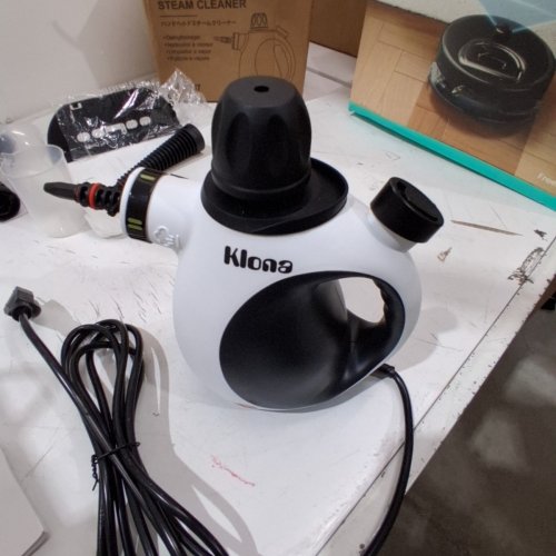 KLONA HANDHELD STEAM CLEANER WITH 10 ACCESSORIES - 1050W - WHITE (MODEL: HY-307) image 4
