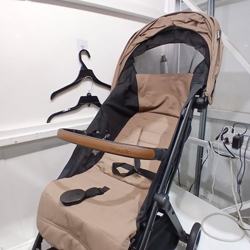 2PC EVENFLO OTTO+ LITEMAX INFANT CAR SEAT AND STROLLER TRAVEL SYSTEM - BLACK AND TAN (MODEL: TS200112561C) image 5