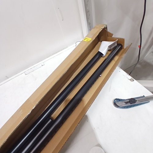 ROOM DIVIDER TENSION ROD - 102" -122" - BLACK image 2
