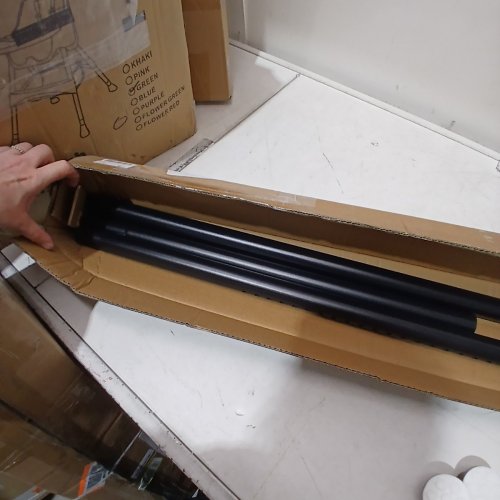 ROOM DIVIDER TENSION ROD - 102" -122" - BLACK image 3