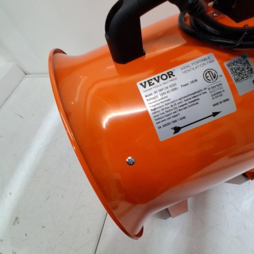 HEAVY DUTY PORTABLE VENTILATOR *FAN ONLY* - 12" / 558W - ORANGE/BLACK (MODEL: BT-SHT12A-U(S)5) image 4
