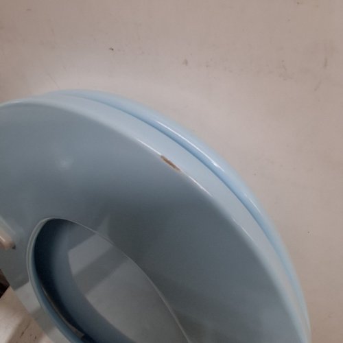 BEMIS ENAMELED WOOD TOILET SEAT - ELONGATED 17-7/16" - DRESDEN BLUE (MODEL: 1500EC 464) image 6