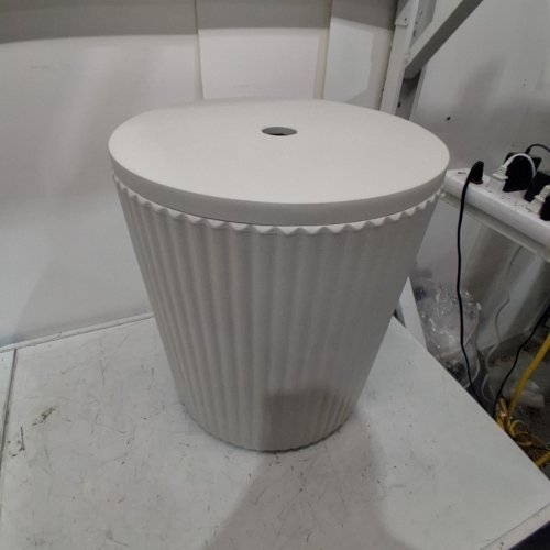 GYMAX 3-IN-1 OUTDOOR COOLER SIDE TABLE - 14.5" X 14.5" X 16.5" - 6.2 GAL CAP - 165LBS CAP - BEIGE (ITEM: A034-501-001) image 4