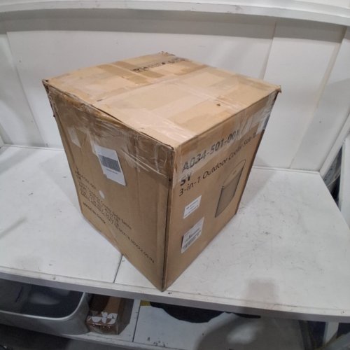 GYMAX 3-IN-1 OUTDOOR COOLER SIDE TABLE - 14.5" X 14.5" X 16.5" - 6.2 GAL CAP - 165LBS CAP - BEIGE (ITEM: A034-501-001) image 7