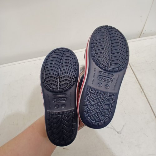 CHILDREN'S CROCS BAYABAND FLAT SANDAL - SIZE 11 - NAVY image 3