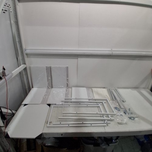 5-DRAWER CHEST TOWER WITH METAL FRAME - 45" X 16" - WHITE (MODEL: FD111) image 4