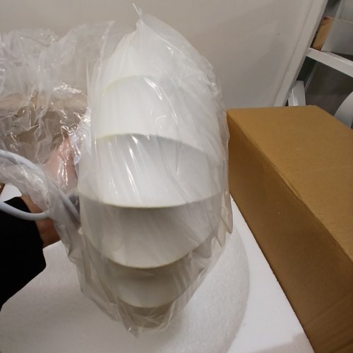 PLATA IMPORT SHADE WEBBED PENDANT LUGAR 1 LIGHT - 16" - WHITE (MODEL: 8237P/D600) image 3