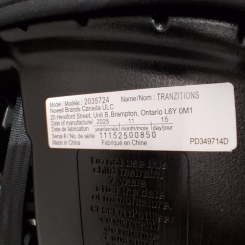 GRACO TRANZITIONS 3-IN-1 HARNESS BOOSTER SEAT - 22-100LBS - PROOF BLACK (MODEL: 2035724) image 3