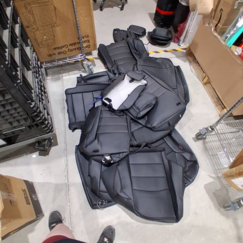 COVERDREAM FULL COVERAGE AIRBAG COMPATIBLE CUSTOM FIT SEAT COVERS FOR 2021-2025 TOYOTA SIENNA LE & XLE (8-SEATER) - FULL SET - BLACK image 2