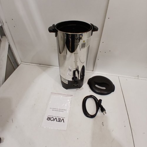 COMMERCIAL COFFEE URN STEEL COFFEE DISPENSER - 50CUPS - SILVER/BLACK - (MODEL: KLY-7.4K) image 3