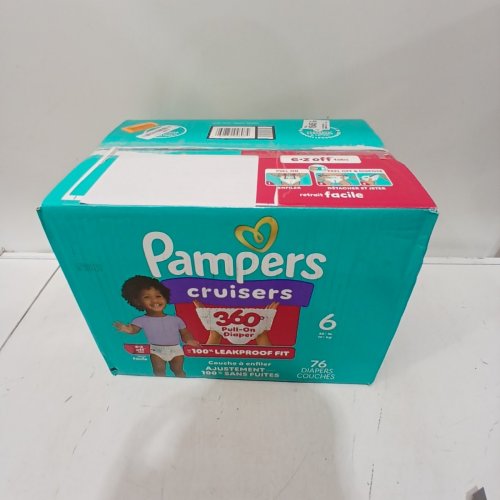 76PK PAMPERS CRUISERS 100% LEAKPROOF 360° GAP-FREE FIT DIAPERS - SIZE 6 image 3