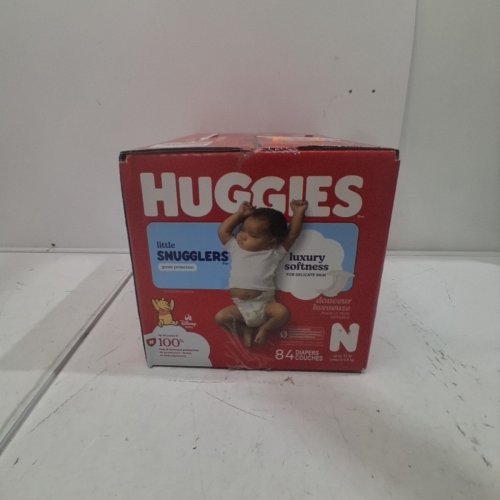 84PK HUGGIES LITTLE SNUGGLERS DISPOSABLE BABY DIAPERS - NEWBORN - DISNEY WINNIE THE POOH image 3