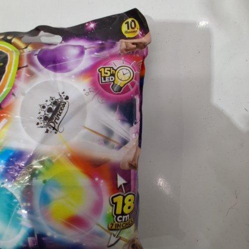 2(10PK) ILLOOMS LED LIGHT-UP BALLOONS - 18 CM - ASSORTED COLOURS image 3