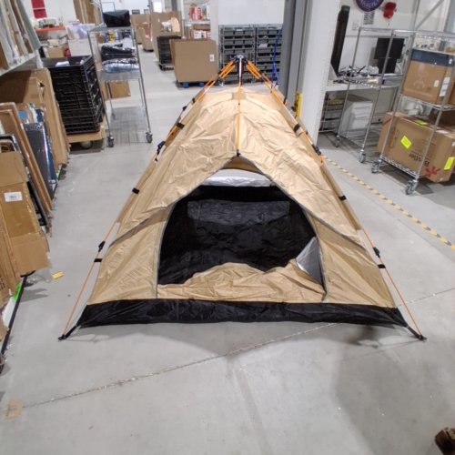 TOYTEXX POP UP TENT- 49" x 59" x 82" - BLACK AND TAN image 3