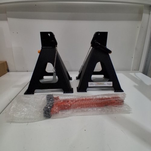 YATOINTO JACK STANDS FOR CAR WITH RELEASE HANDLE - 6 TON - BLACK/RED image 2