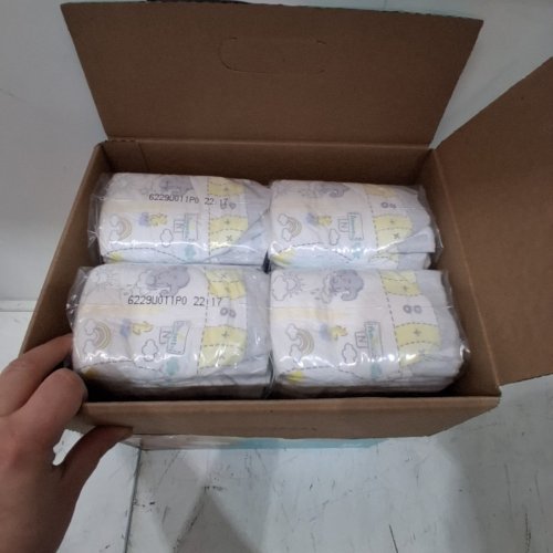 136PK PAMPERS SWADDLERS SKIN SAFE DISPOSABLE DIAPERS - NEWBORN image 2
