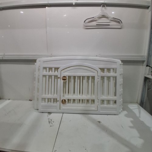 IRIS USA 4-PANEL PET PLAY PEN WITH GATE - 35" X 24" - WHITE (MODEL: CI-606E /CI-604E)) image 2