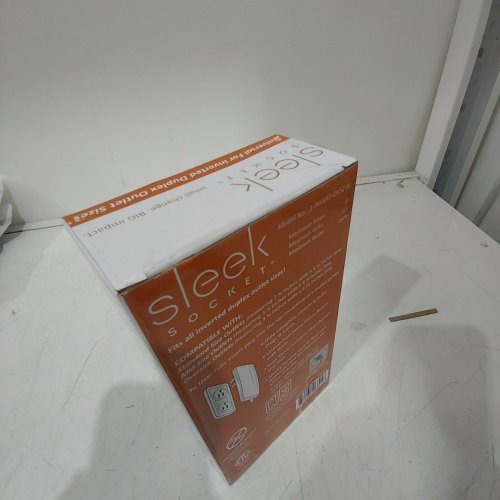 SLEEK SOCKET ULTRA THIN OUTLET COVER 3FT, 3 OUTLET EXTENSION CORD - WHITE image 3