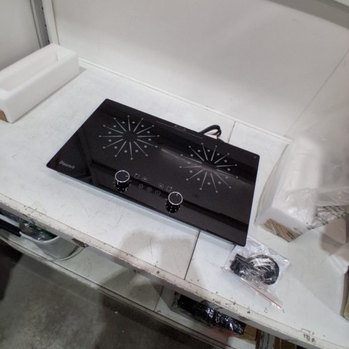 DISENVIR 2 BURNER ELECTRIC COOKTOP WITH LCD TOUCH, KNOB CONTROL, TIMER & SAFETY LOCK - 110V 24" - BLACK (MODEL: DSC-PF6022SGB-USM) image 4