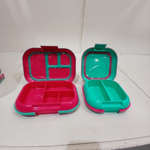 2PK BENTGO CHILL LUNCH BOX AND MINI BOX CONTAINERS WITH ICE PACKS - GREEN/PINK (MODEL: 1997883) image 2