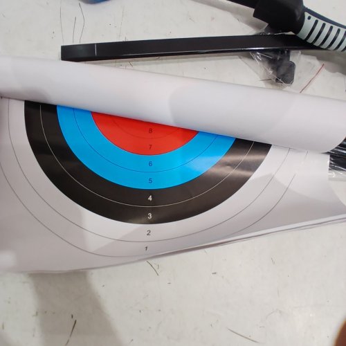 IMAY RECURVE BEGINNER BOW AND ARROWS SET - WITH 9 ARROWS - 45"/18 LBS - BLACK\BLUE image 3
