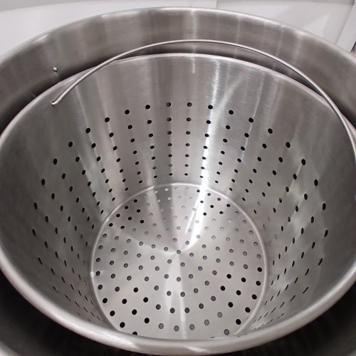 HEAVY DUTY COMMERCIAL GRADE STOCK POT WITH BASKET / HANDLE & LID - 100QT - STAINLESS STEEL (MODEL: SP100QT505006S) image 4