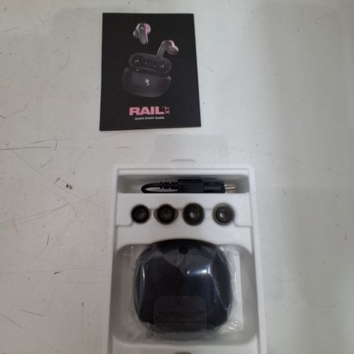 SKULLCANDY RAIL XT TRUE WIRELESS EARBUDS, BLUETOOTH - BLACK (MODEL:S2RLW) image 2