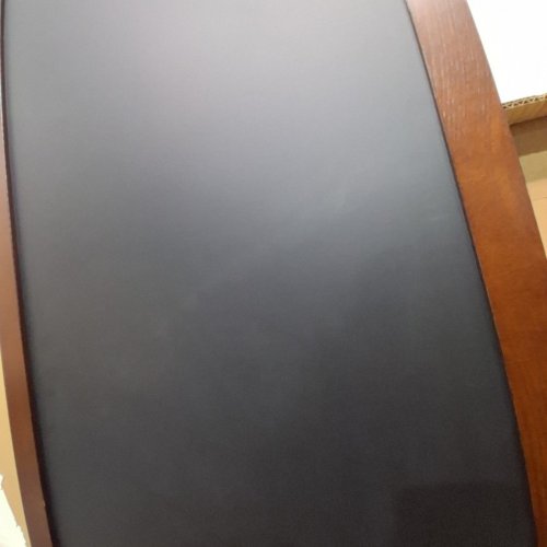 TABLETOP CHALKBOARD SIGN FOR KITCHEN, HOME DECOR, AND WEDDING - 20" X 40" - RUSTIC BROWN (MODEL: ‎STB-2040) image 5