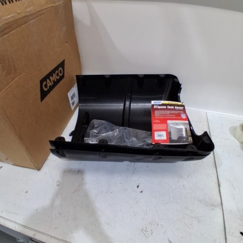 CAMCO HEAVY-DUTY 20LB PROPANE TANK COVER - BLACK image 2