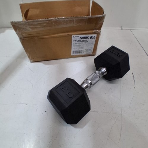 CAP BARBELL COATED DUMBBELL - 20LBS - BLACK image 2