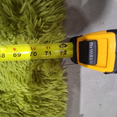 OPHANIE FLUFFY SOFT AREA RUG NON SLIP - 6FTX4FT - GREEN image 2