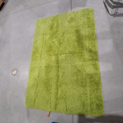 OPHANIE FLUFFY SOFT AREA RUG NON SLIP - 6FTX4FT - GREEN image 3