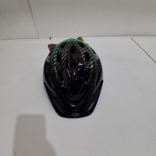 ADULT BELL SPORTS RICHER BICYCLE HELMET WITH VISOR AND BACK REFLECTORS- MEDIUM/LARGE 22" - 24" - BLACK image 3