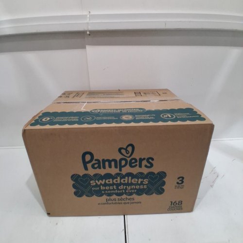 168PK PAMPERS SWADDLERS DISPOSABLE DIAPERS - SIZE 3 (16-28LBS) image 2