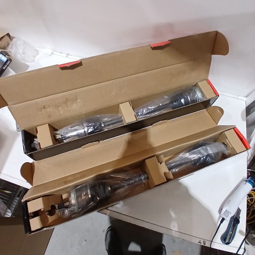 2PK A-PREMIUM FRONT CV AXLE SHAFT ASSEMBLY - FOR 04-06 SUBARU IMPREZA - BLACK (MODEL: H092429180) image 2