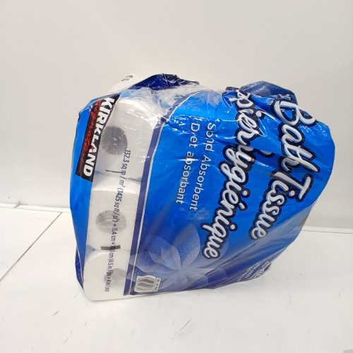18PK KIRKLAND SIGNATURE 2-PLY WIDE BATHROOM TISSUE / TOILET PAPER - WHITE (MODEL: 6262016) image 3
