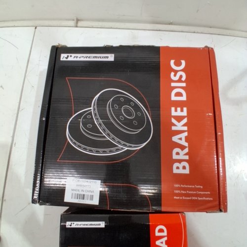 3PC A-PREMIUM PLAIN VENTED FRONT BRAKE ROTOR & BRAKE PADS - FITS SELECT MODELS (MODEL: BRR34173/BPD78100) image 6